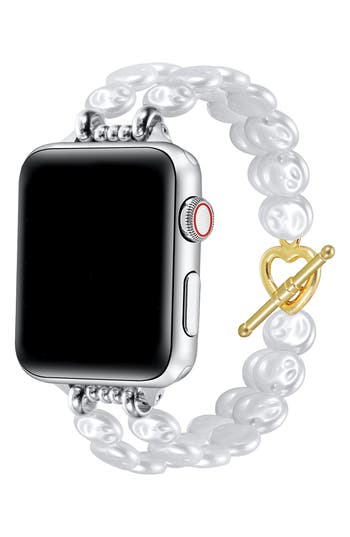 The Posh Tech Eloise Faux Pearl Apple Watch® Watchband