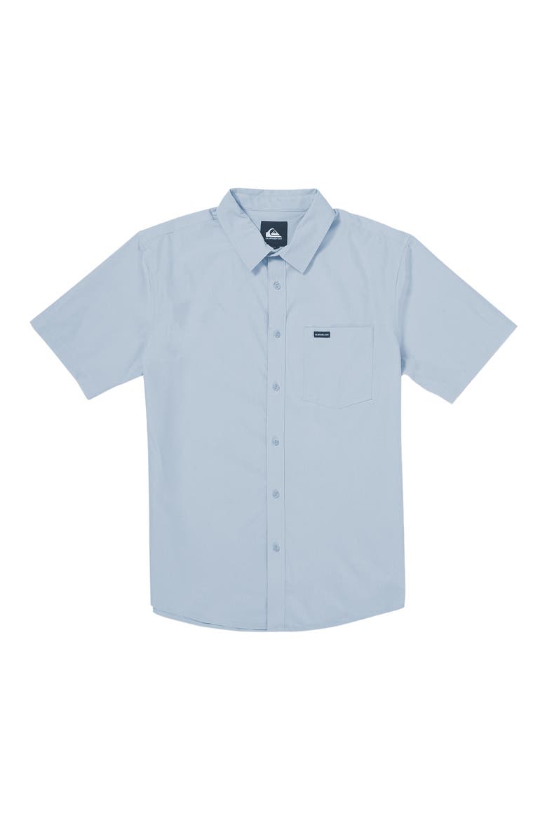 Ridgeport Regular Fit Short Sleeve Performance Button-Up Shirt, Main, color, SKYWAY