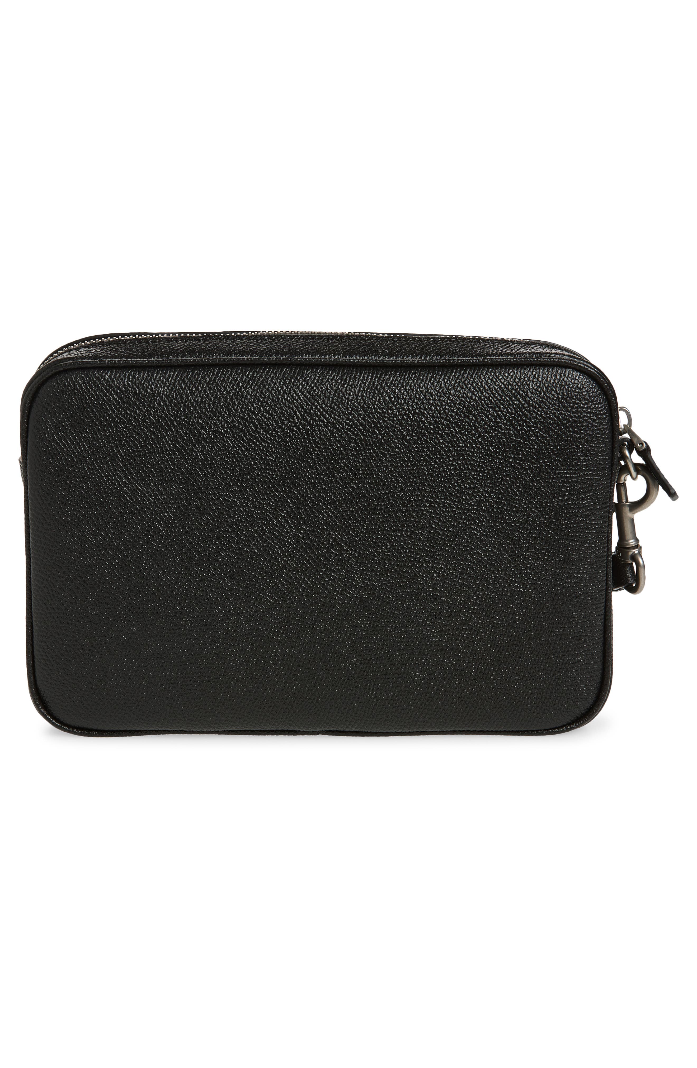 Signature VLOGO Zip Pouch, Alternate, color, BLACK