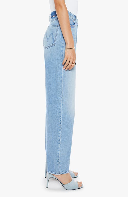 Mother The Ditcher Crop Straight Leg Jeans In Blue