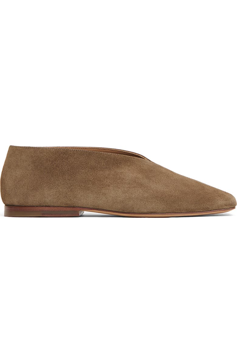 Mansur Gavriel Square Toe Flat, Alternate, color, Anise