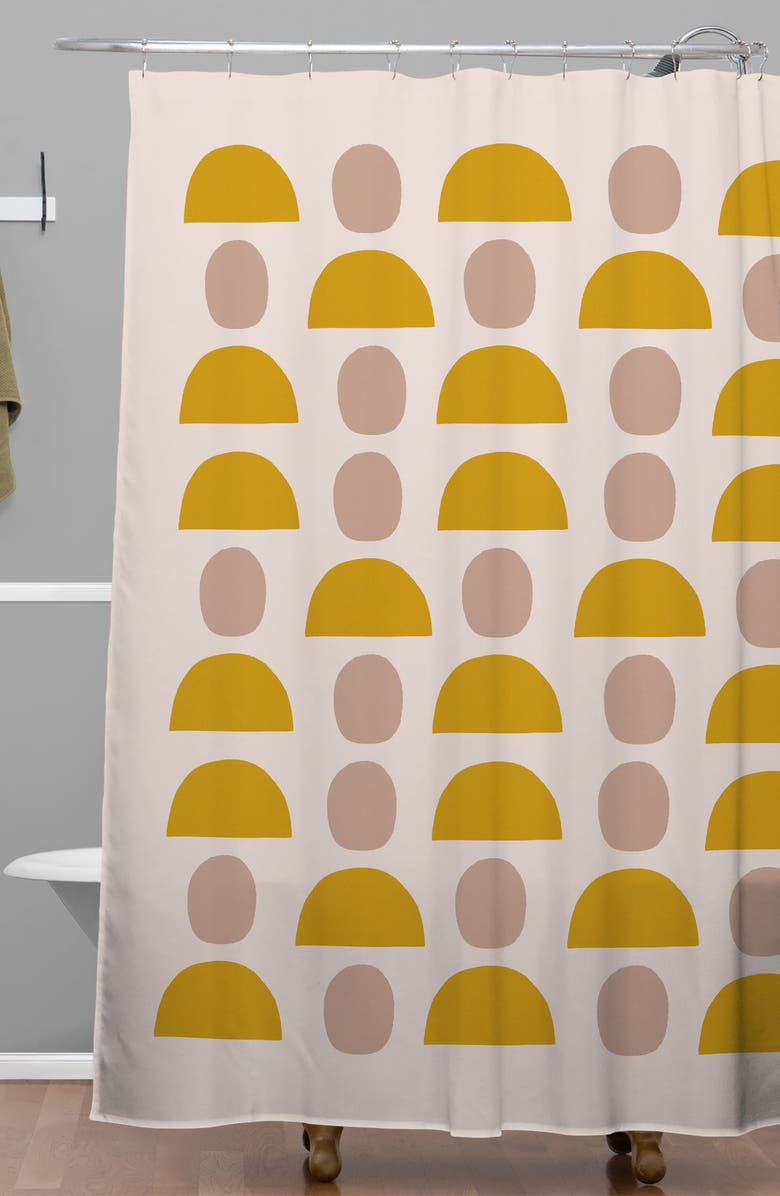 Deny Designs Hello Twigs Shapes Shower Curtain, Alternate, color, 