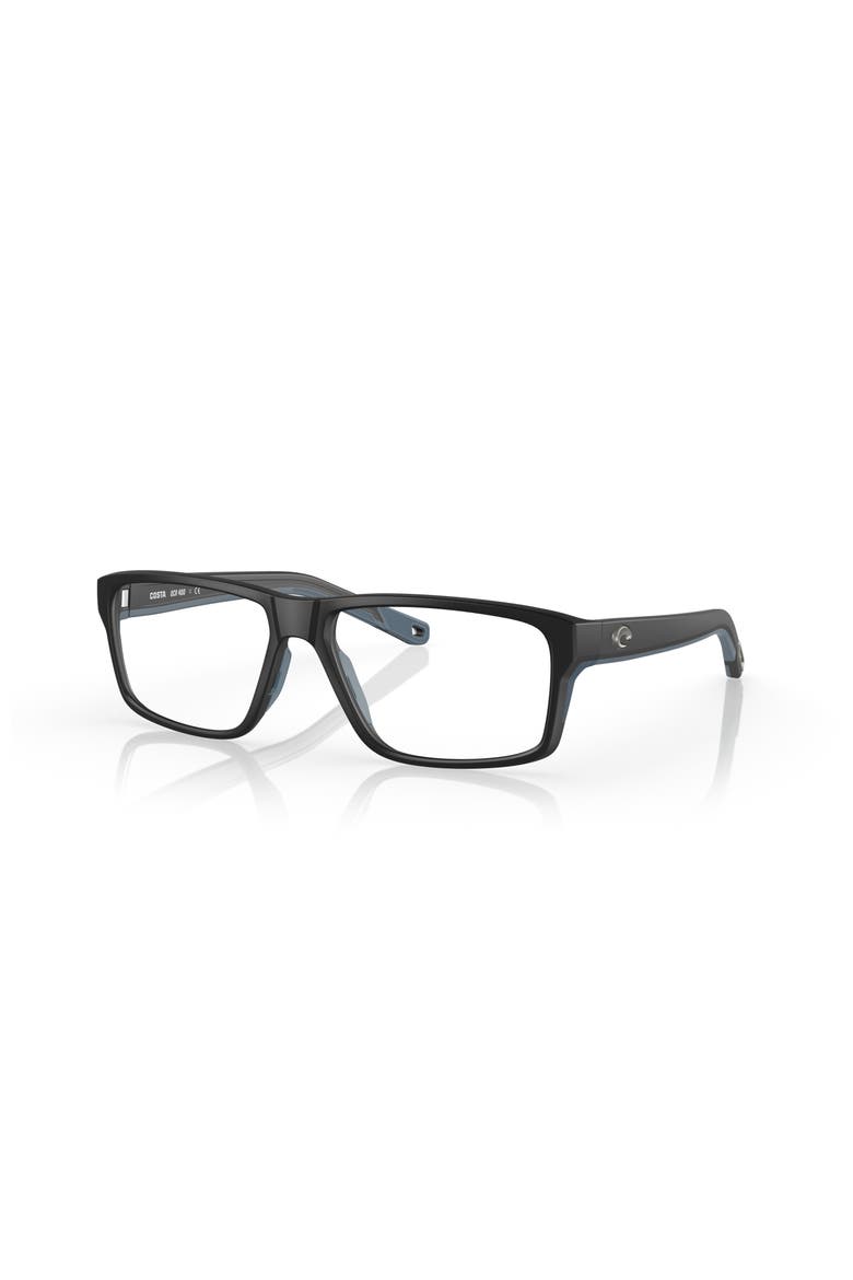 57mm Rectangle optical glasses, Main, color, Black
