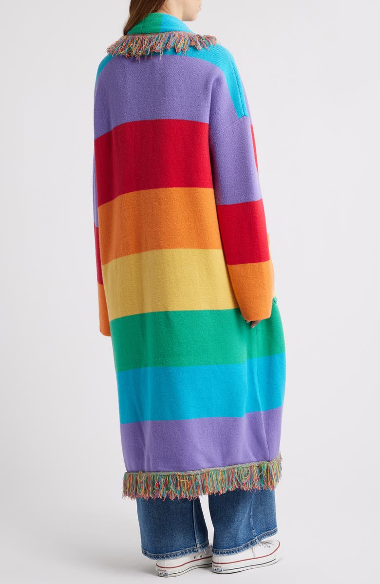 Dressed in Lala Luxe Fringe Blanket Cardigan, Alternate, color, 