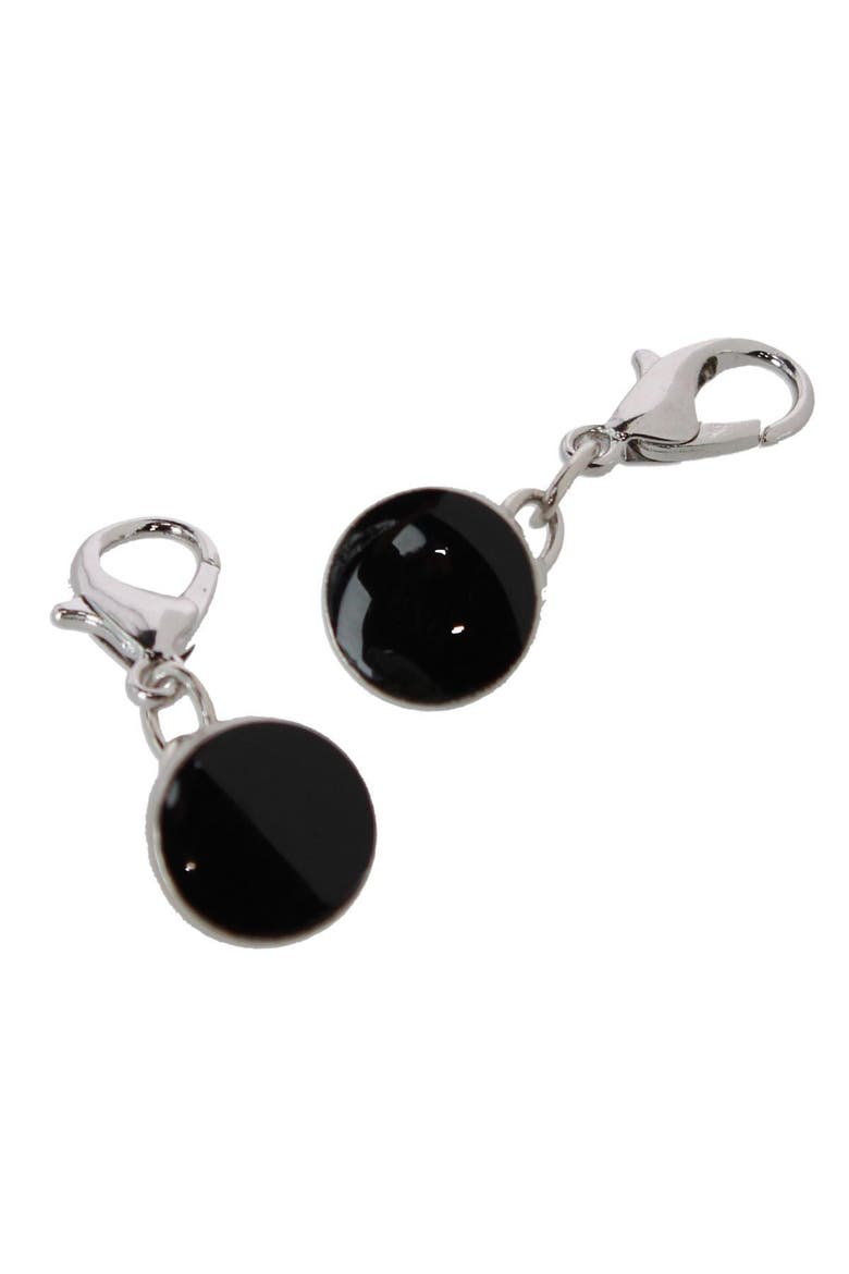 Sutton Collar and Cuff Extenders, Main, color, Black Button with Silver Chain