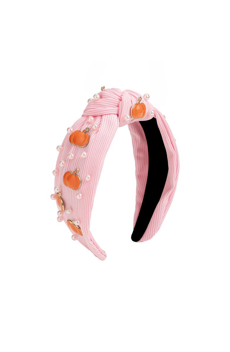 Sweet Wink Pumpkin Gemstone Headband, Main, color,