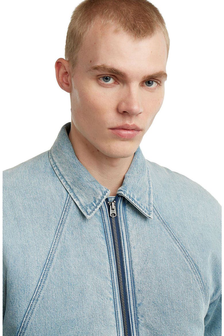 A-Line Padded Coach Jacket, Alternate, color, SUN FADED PACIFIC BLUE