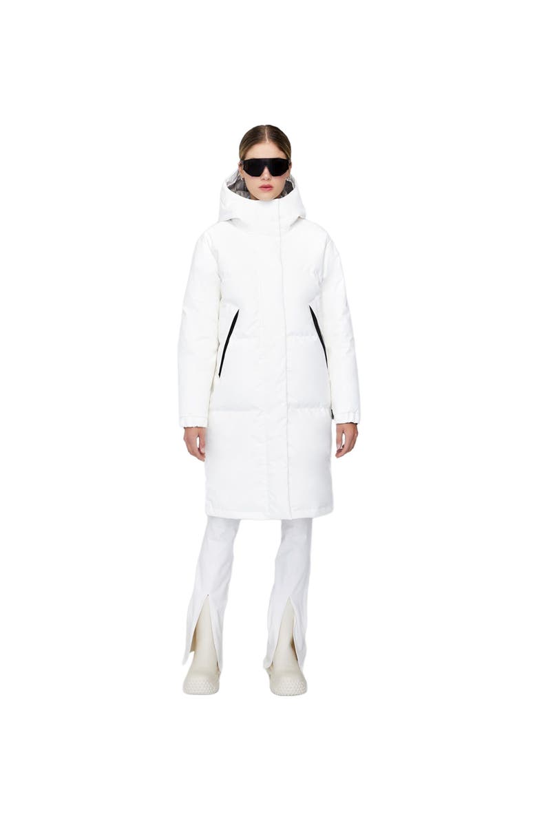 Quartz Co. INES | Hooded Down Winter Jacket, Main, color, Ivory