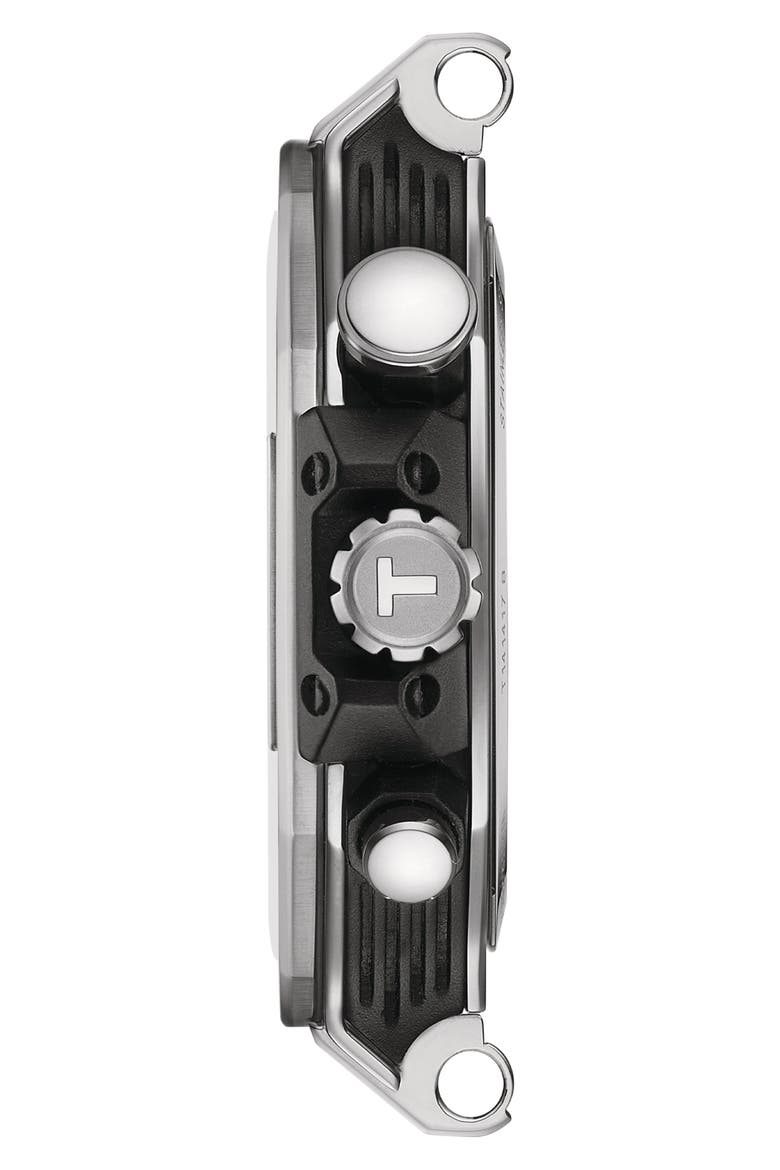 T-Race Chronograph Watch, 45mm, Alternate, color, BLACK