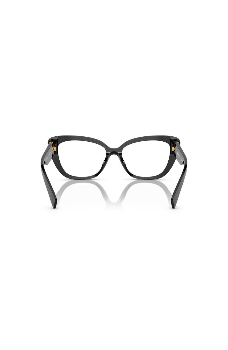 Miu Miu 55mm Cat Eye optical glasses, Alternate, color, Black