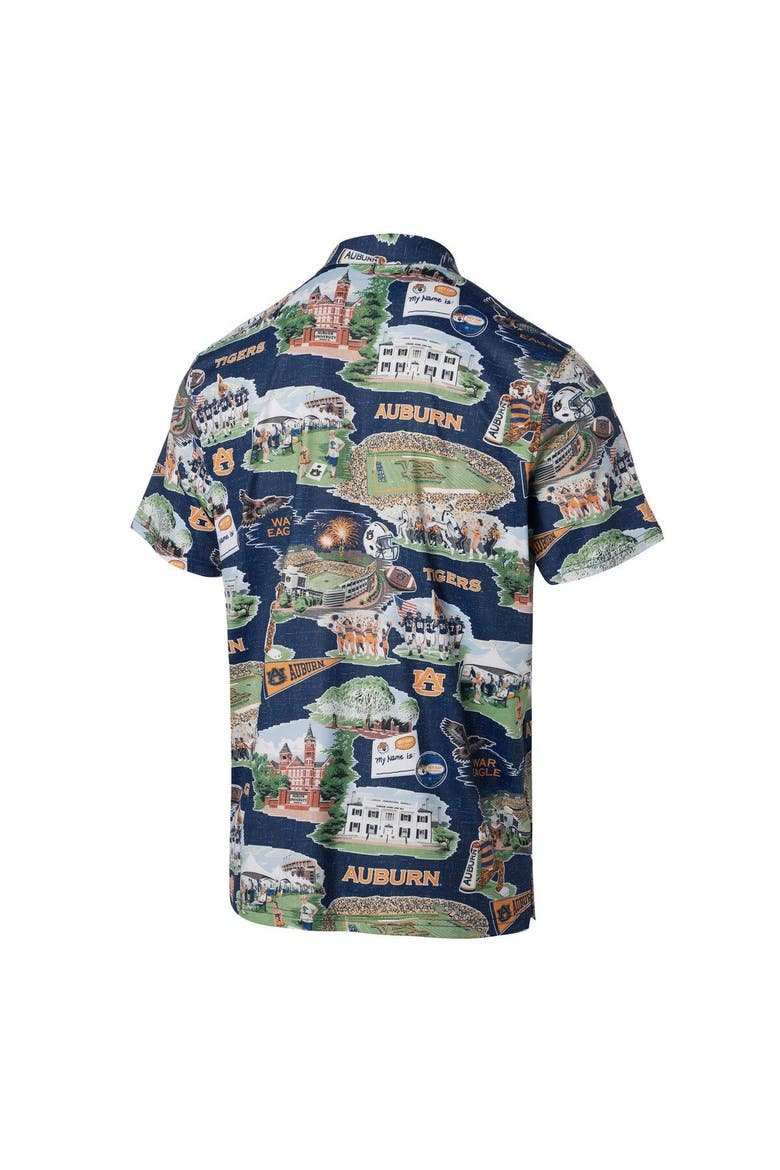Men's Reyn Spooner Navy Auburn Tigers Scenic Polo, Alternate, color, Navy