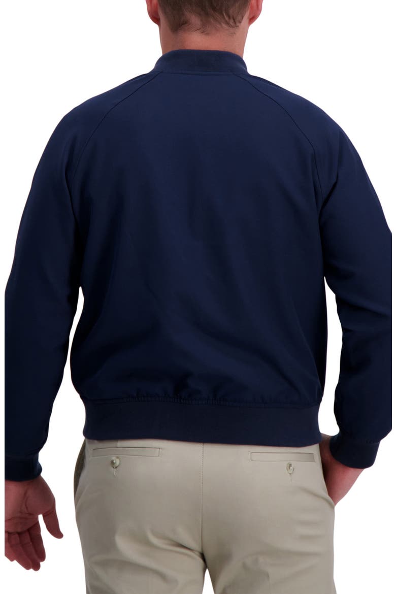 Stretch Gabardine Bomber Jacket, Alternate, color, NAVY
