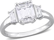 Julianna B. Moissanite Octagon 3-Stone Ring