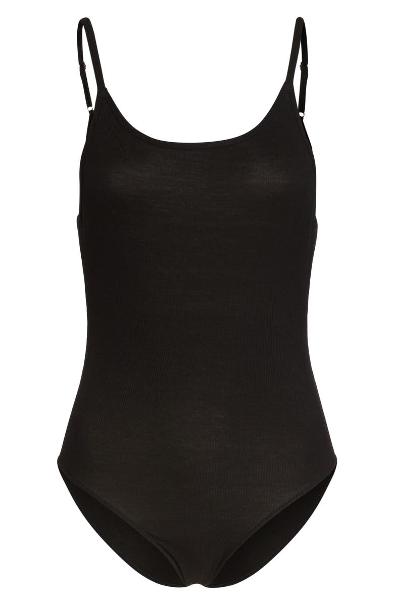 Honeydew Intimates Ribbed Bodysuit, Alternate, color, 