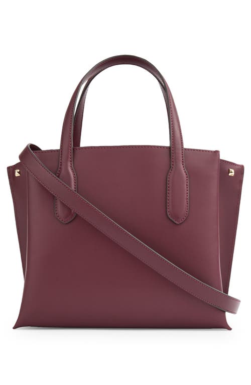 Lk Bennett Lola Leather Tote In Maroon