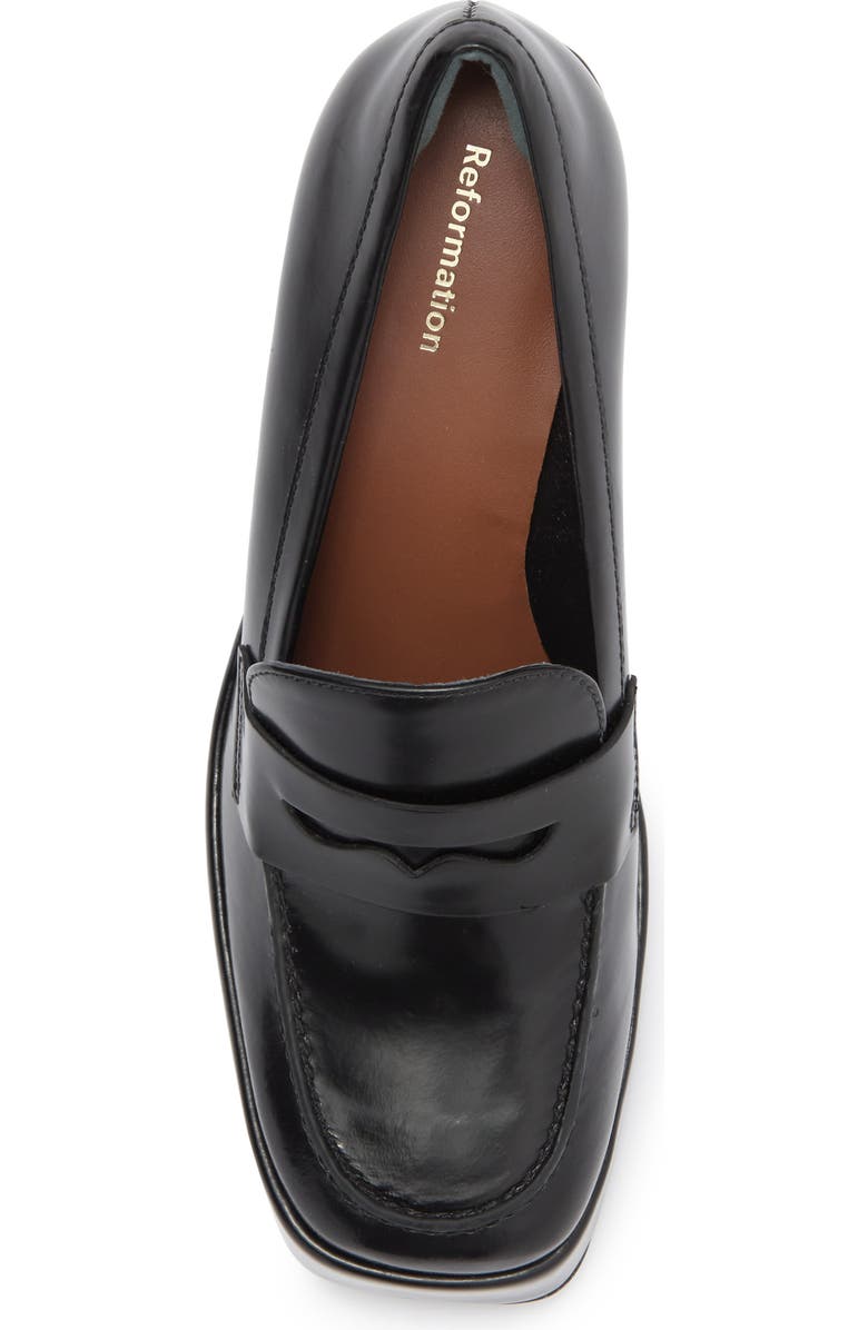 Reformation Lolita Platform Loafer Pump, Alternate, color,