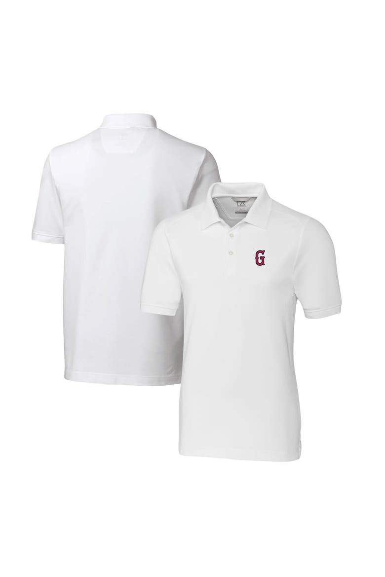 Men's Cutter & Buck White Greenville Drive DryTec Advantage Tri-Blend Pique Polo, Main, color, White