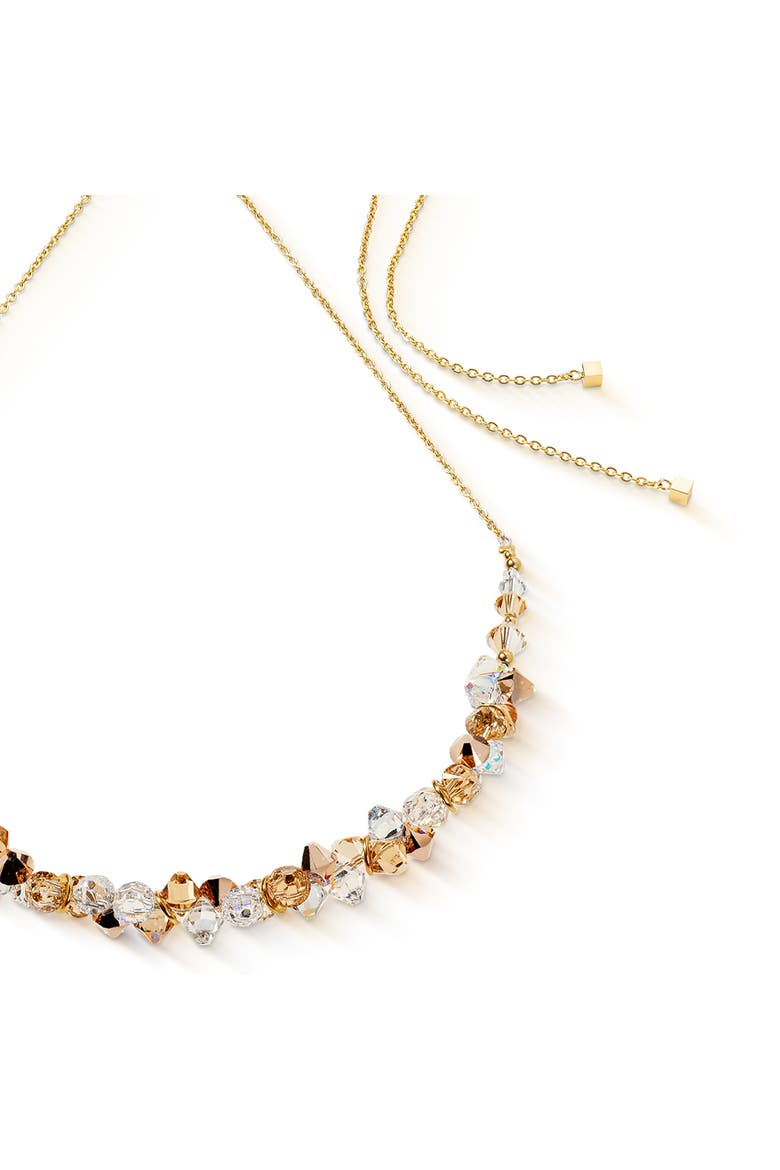 Dancing Crystals Necklace, Alternate, color, Beige