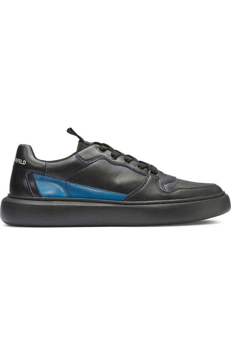 KARL LAGERFELD PARIS Recycled Leather Lace-up Sneaker, Alternate, color,