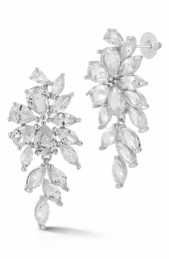 SPHERA MILANO Mixed Cut CZ Drop Earrings
