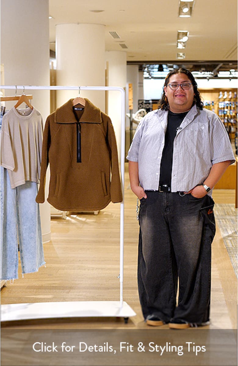 Bliss High Pile Fleece Half Zip Pullover, sales video thumbnail