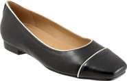 Trotters Harbor Cap Toe Flat