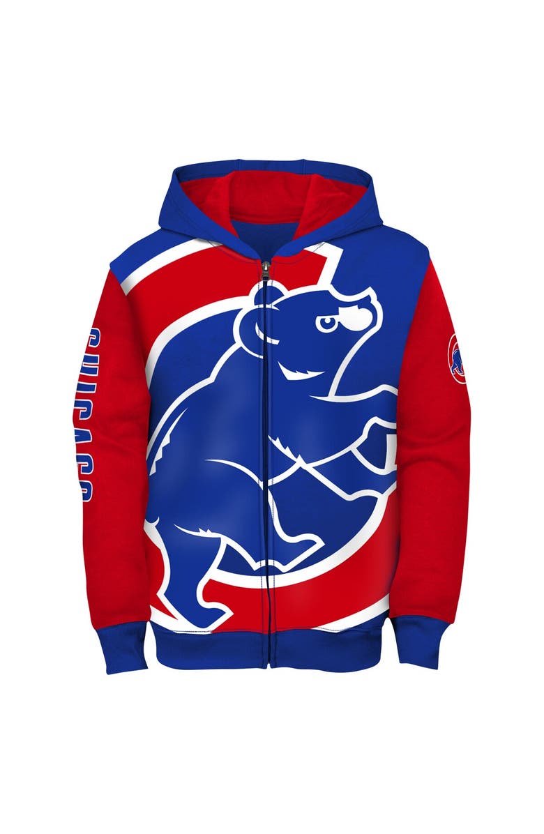 Outerstuff Toddler Royal Chicago Cubs Postcard Full-Zip Hoodie, Alternate, color, 