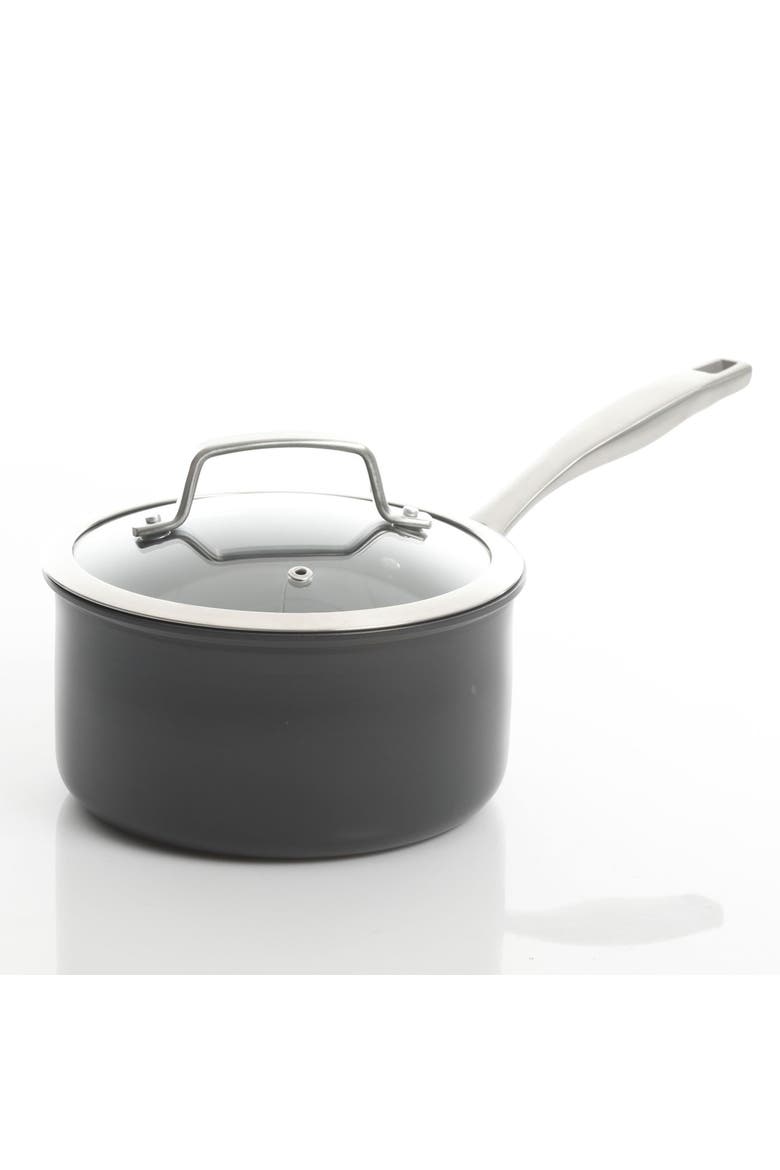 Arbor Heights 10 Piece Nonstick Aluminum Cookware Set, Alternate, color, Black