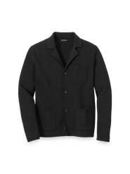 Paul Fredrick Cotton Notch Lapel Cardigan Sweater