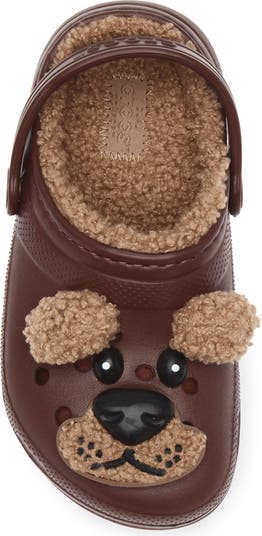 Faux Shearling Lined Bear Clog