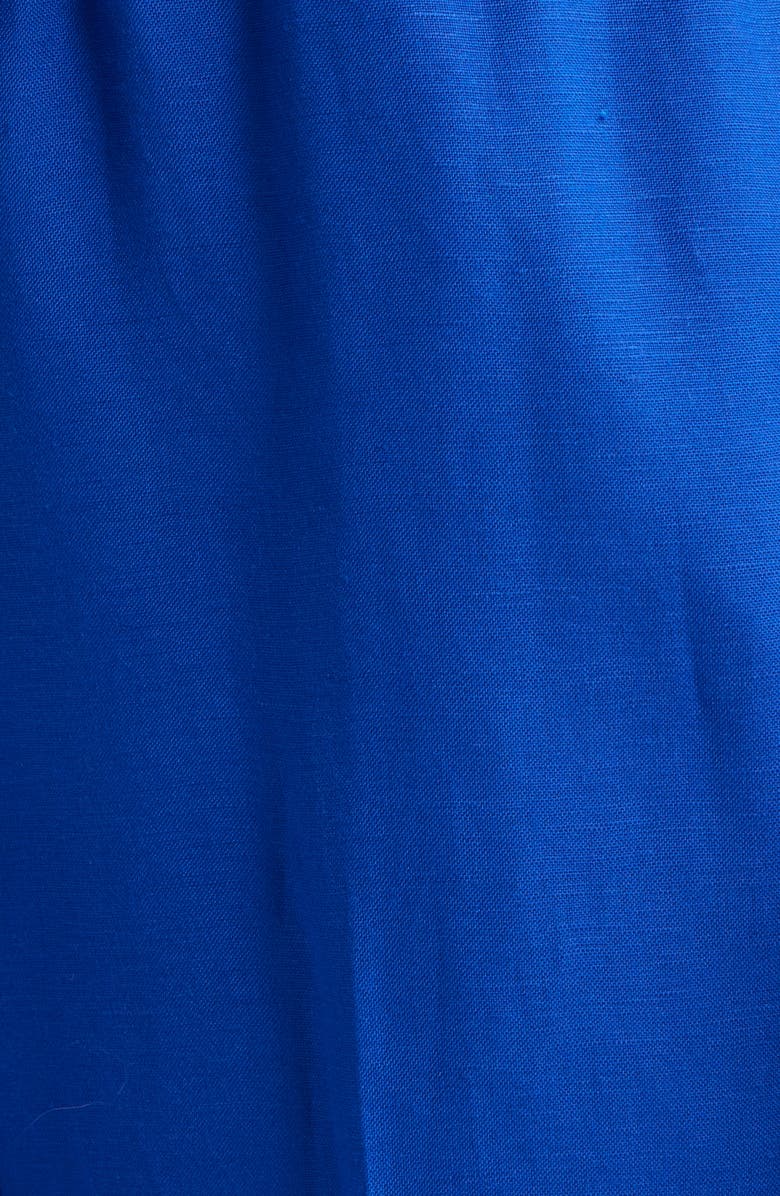 Anne Klein Linen Blend Crop Wide Leg Drawstring Pants, Alternate, color, 