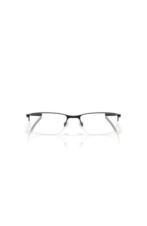 Oakley 56mm Rectangle Optical Glasses In Black