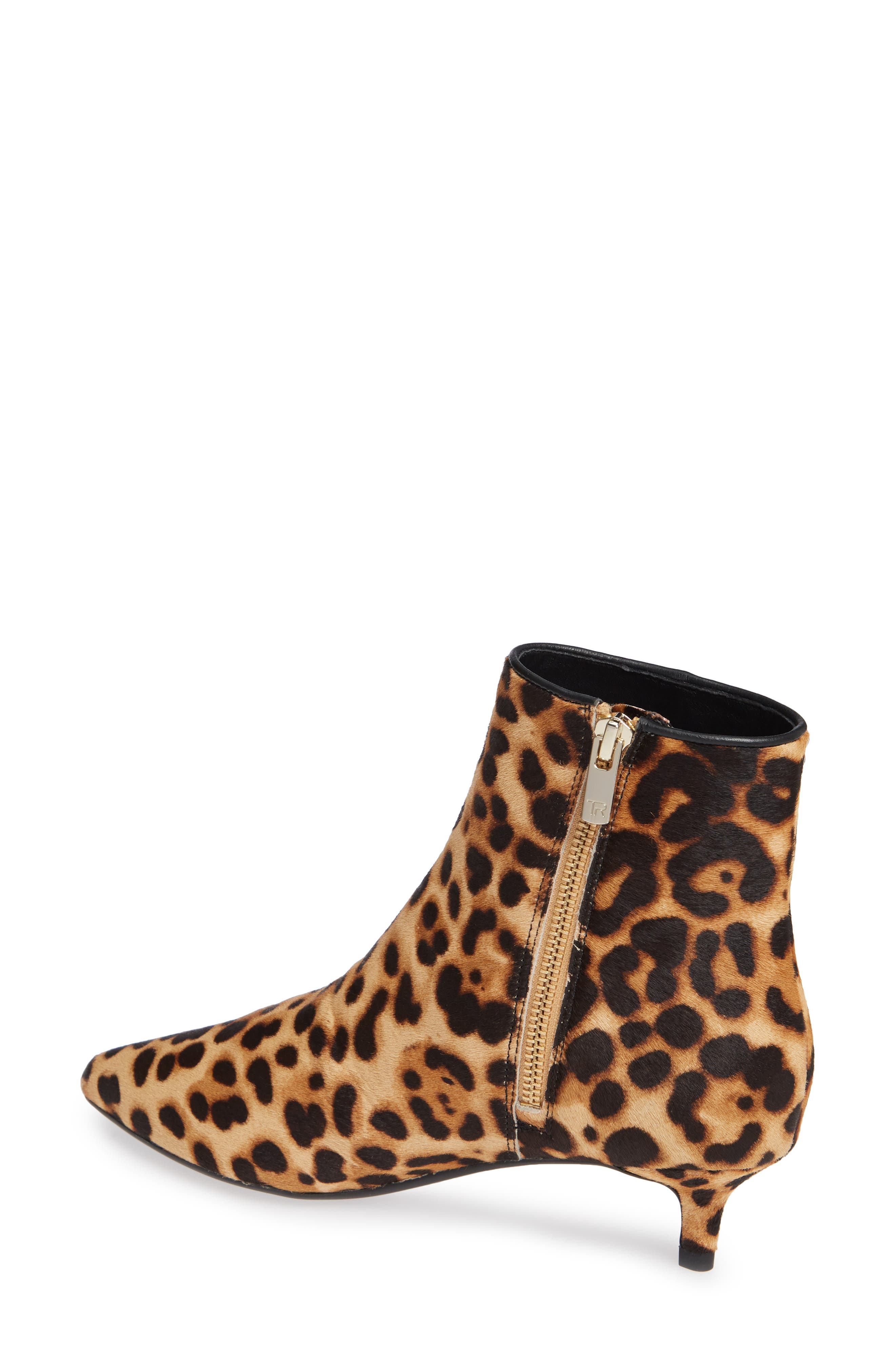 Nora Genuine Calf Hair Bootie, Alternate, color, LEOPARD CALF HAIR