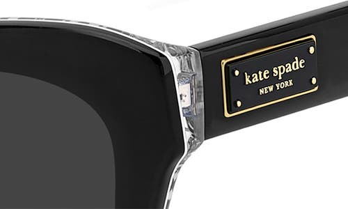 Kate Spade New York Daina 51mm Gradient Cat Eye Sunglasses In Black/grey
