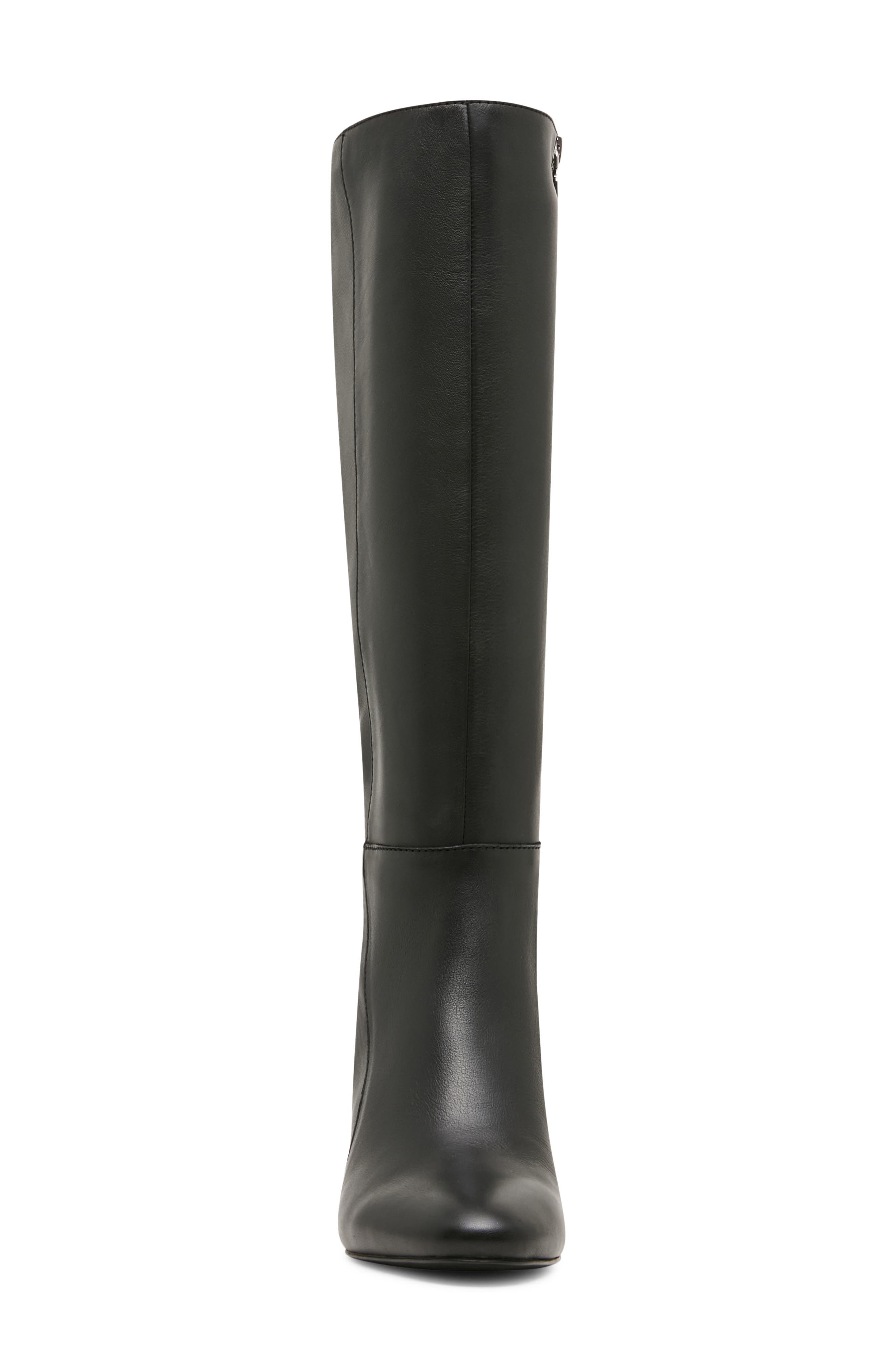 Nadine Leather Knee High Boot, Alternate, color, BLACK LEATHER