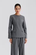 Malina Athina Tailored Long Sleeve Blouse