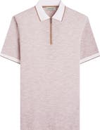 Bugatchi Cotton
Linen Quarter Zip Polo
