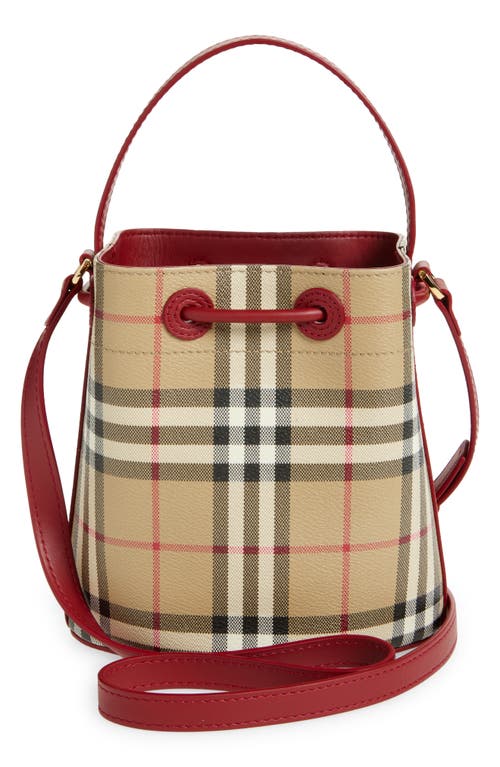 Burberry Mini Check Bucket Bag In Multi