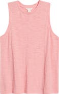 Caslon® Sleeveless Cotton Blend Crewneck T-Shirt