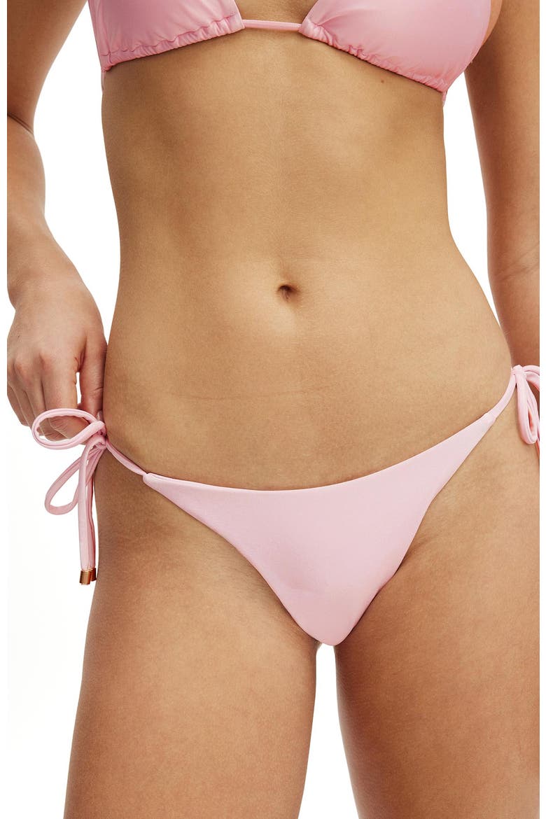 Women's String Triangle Bikini Top, Alternate, color, Cherry Dream Gloss