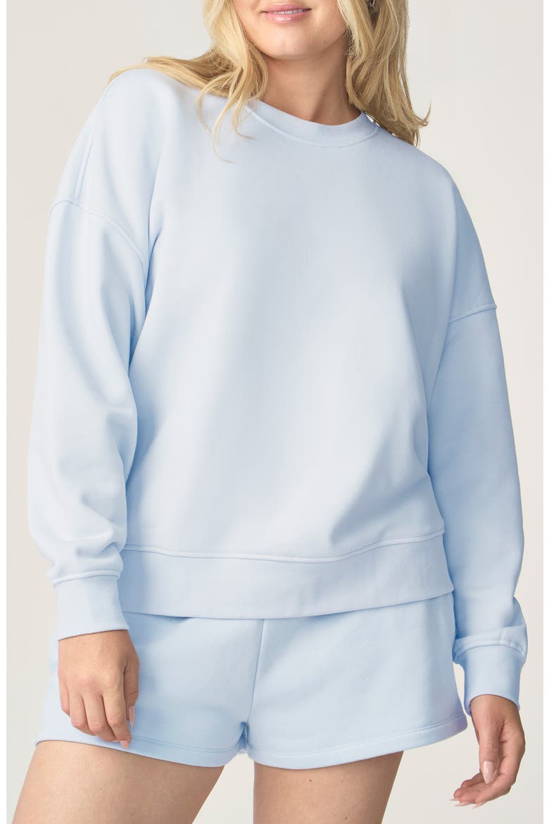 Cozy Crush Oversize Sweatshirt, Main, color, HALOGEN BLUE