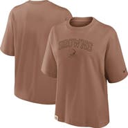 Nike Women's Nike Brown Cleveland Browns Glory Arch Boxy T-Shirt