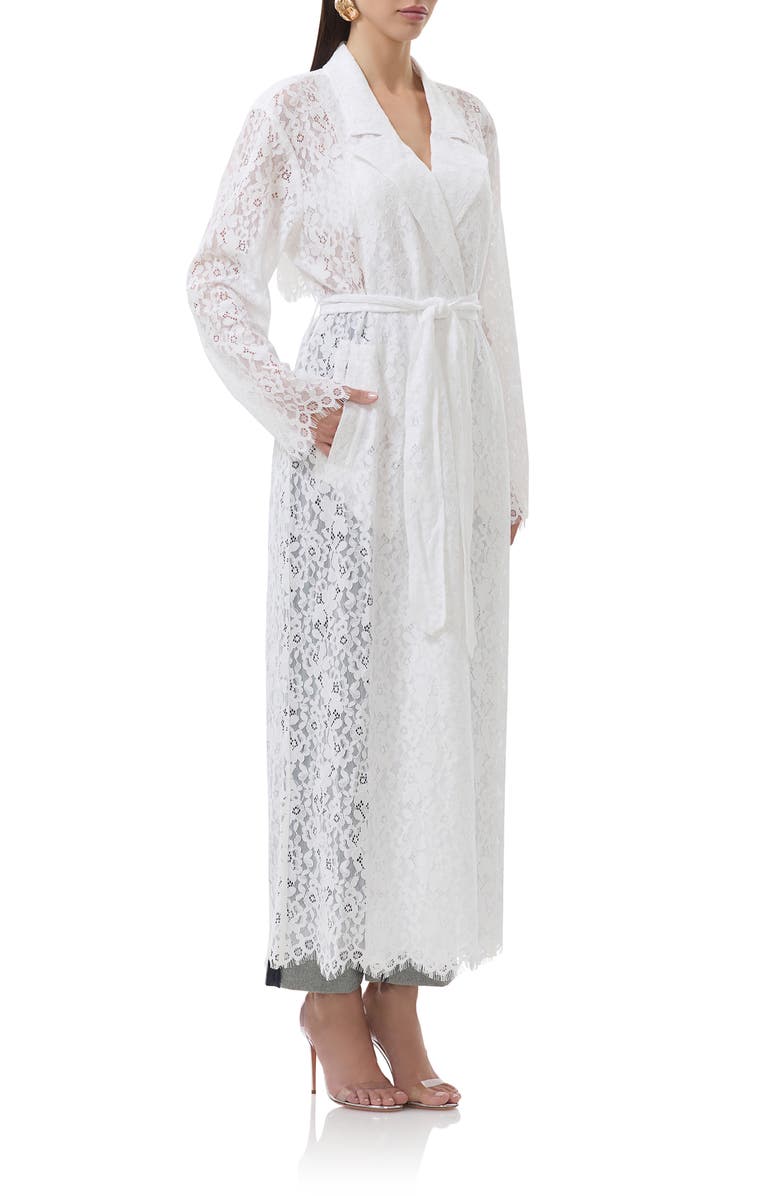 AFRM Earhart Lace Trench Coat, Alternate, color,