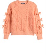 Freshman Kids' Bow Trim Sweater