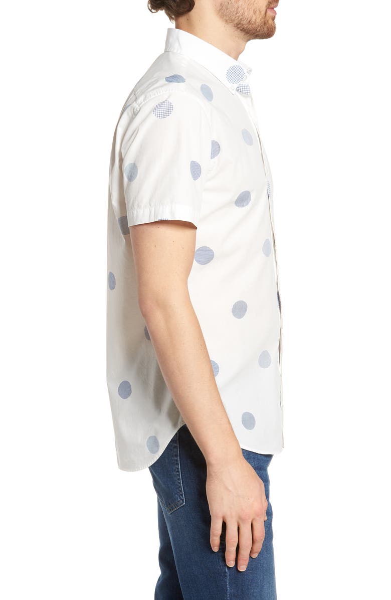 Bonobos Slim Fit Polka Dot Sport Shirt, Alternate, color, 