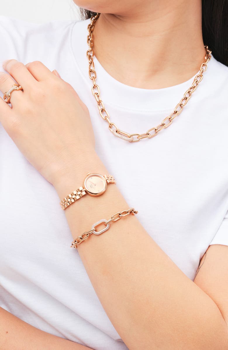 Daniel Wellington Elan Bracelet Strap Watch, 22mm, Alternate, color, Rose Gold