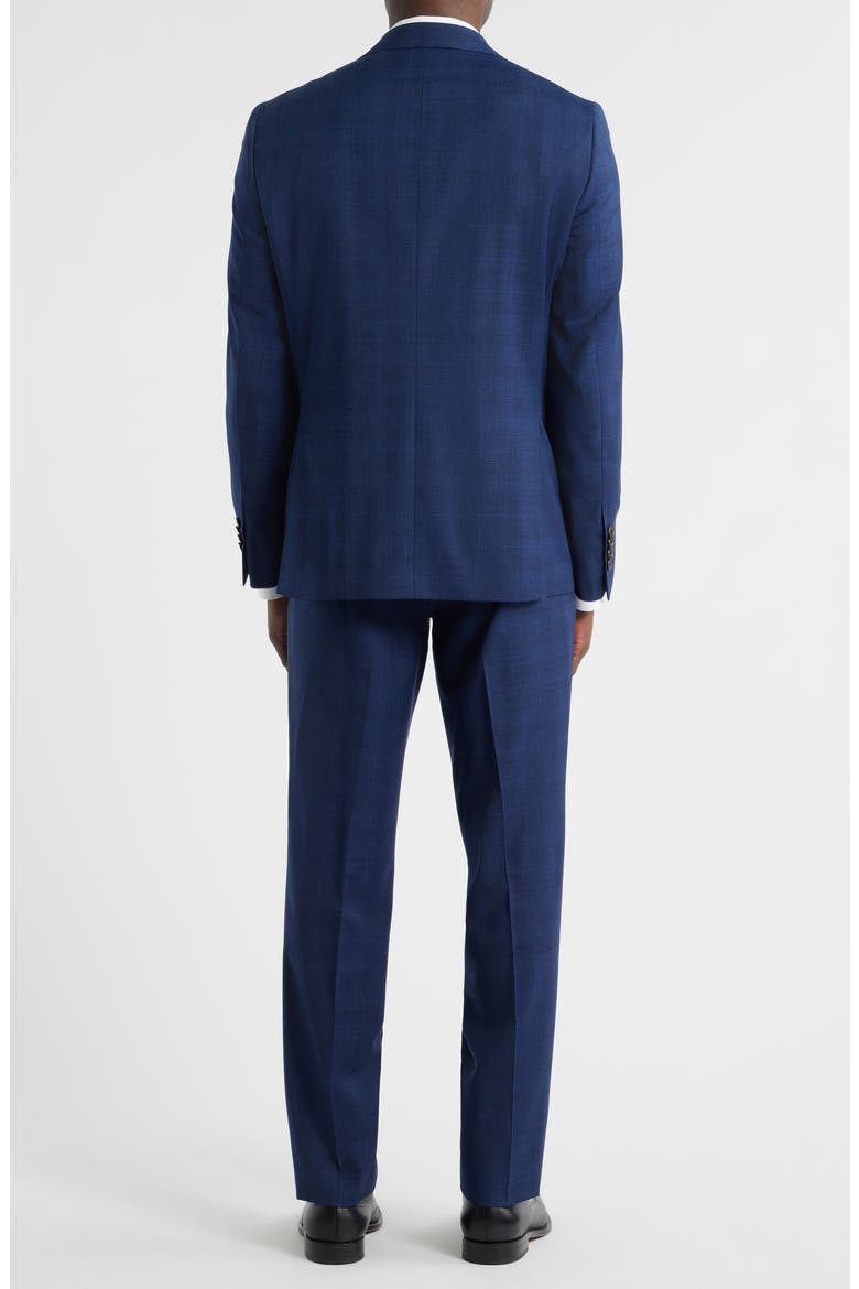 Esprit Contemporary Fit Navy Plaid Wool Suit, Alternate, color, NAVY