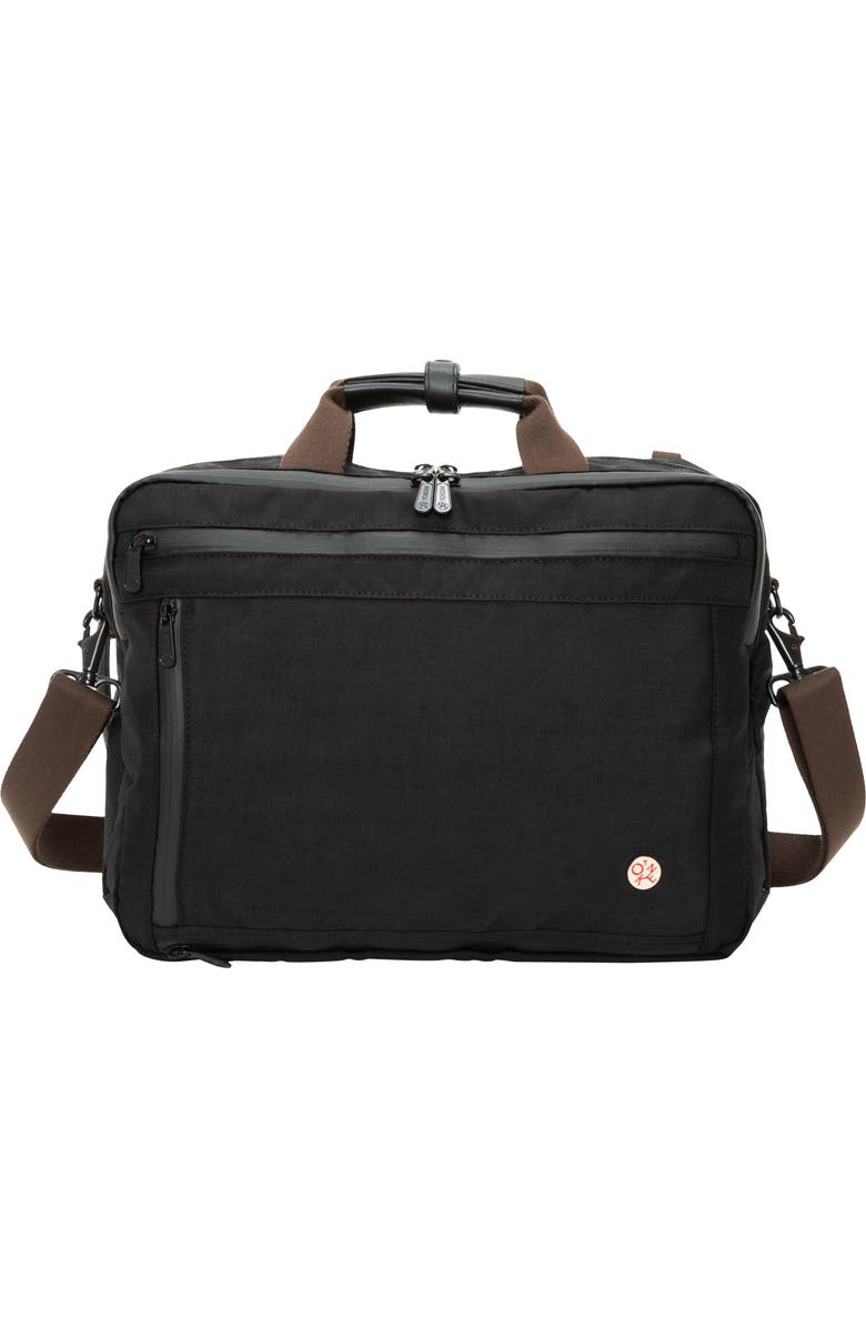 Token Waxed Nylon Saratoga Briefcase, Main, color, Black