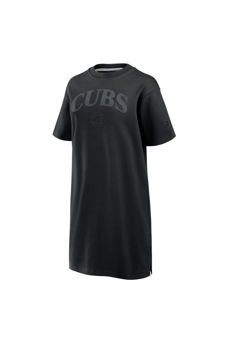 Women's Fanatics Black Chicago Cubs Elements Cotton Dress, Alternate, color, Black