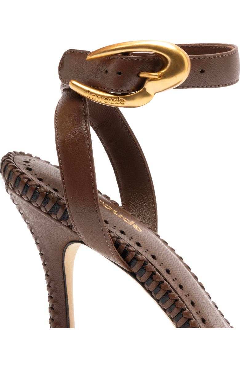 Larroudé Verona Sandal, Alternate, color, Burnt Umber